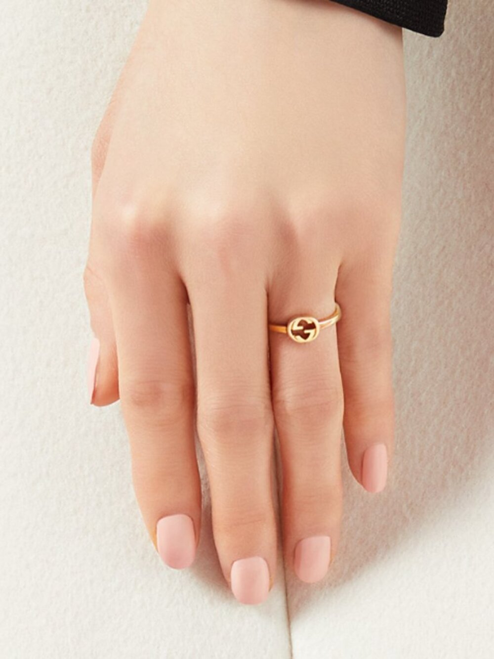 Gucci 18k Interlocking G Ring - Size 8 - Picture 7 of 8